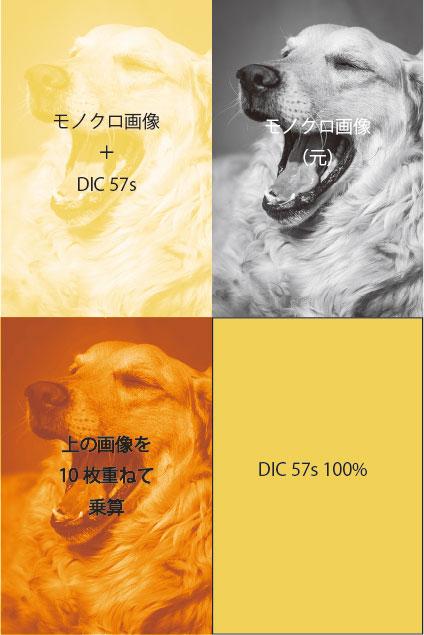 オーバープリントプレビューではない状態での見え方