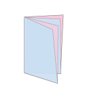 クロス8ページ折り（直角四つ折り）
