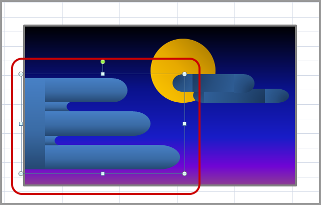 エクセル2007（Excel 2007）で図形と図形を組み合わせてオリジナルの図形を作る(10)