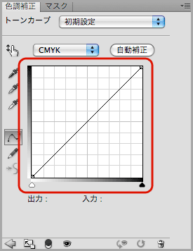 Photoshopトーンカーブグリッド幅(7)