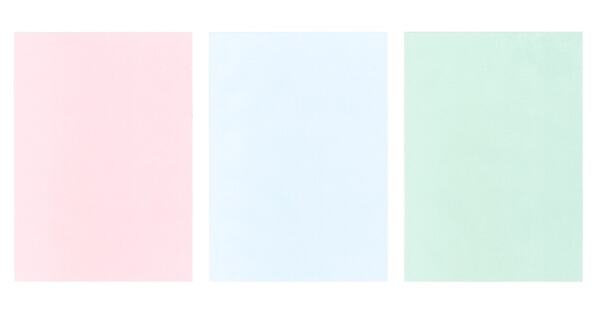 製品のカラー：コスモス（ピンク）・そら（水色）・うぐいす（緑色）