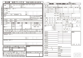 特プレ発注書（大）