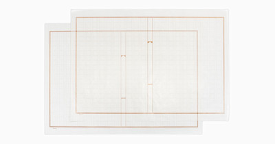 グラシンペーパー 原稿用紙柄 / 297×210mm