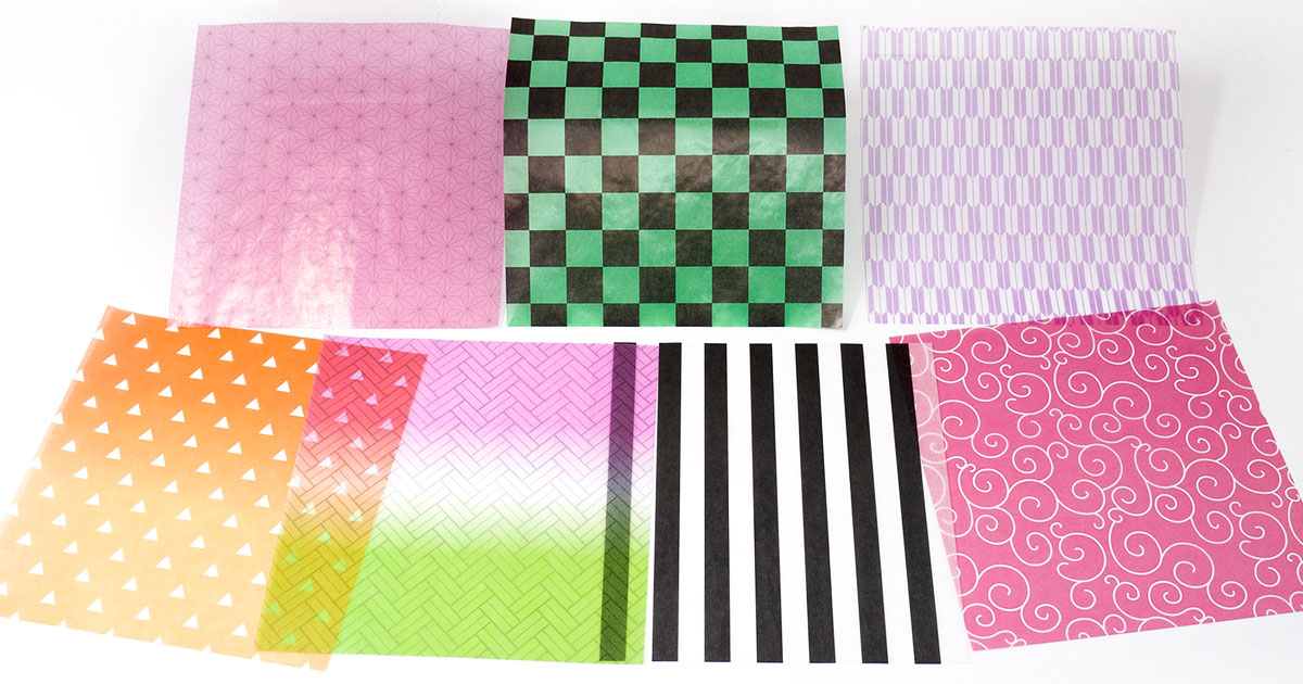 カラーグラシン 和柄シリーズ / 150×150mm