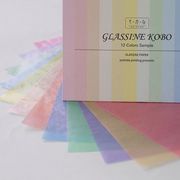 カラーグラシンペーパーのサンプルもご用意しています