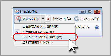 Snipping Toolを使ったスクリーンショットの作成方法(4)