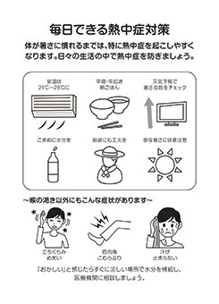 Ｆ．毎日できる熱中症対策