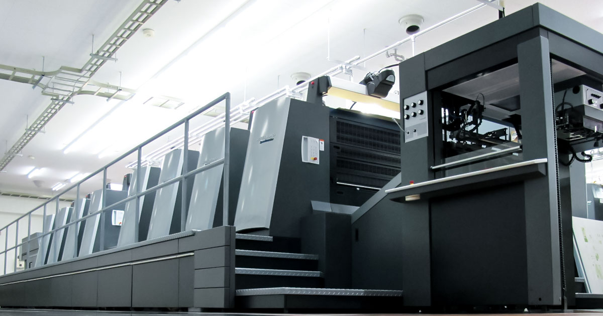 画像：大型印刷機